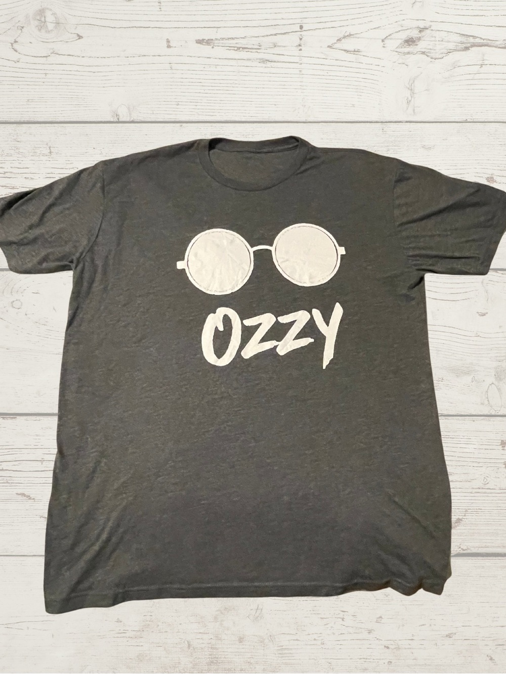Men's Ozzy Osbourne Glasses Graphic T-Shirt Charcoal Grey XL - Picture 1 of 9